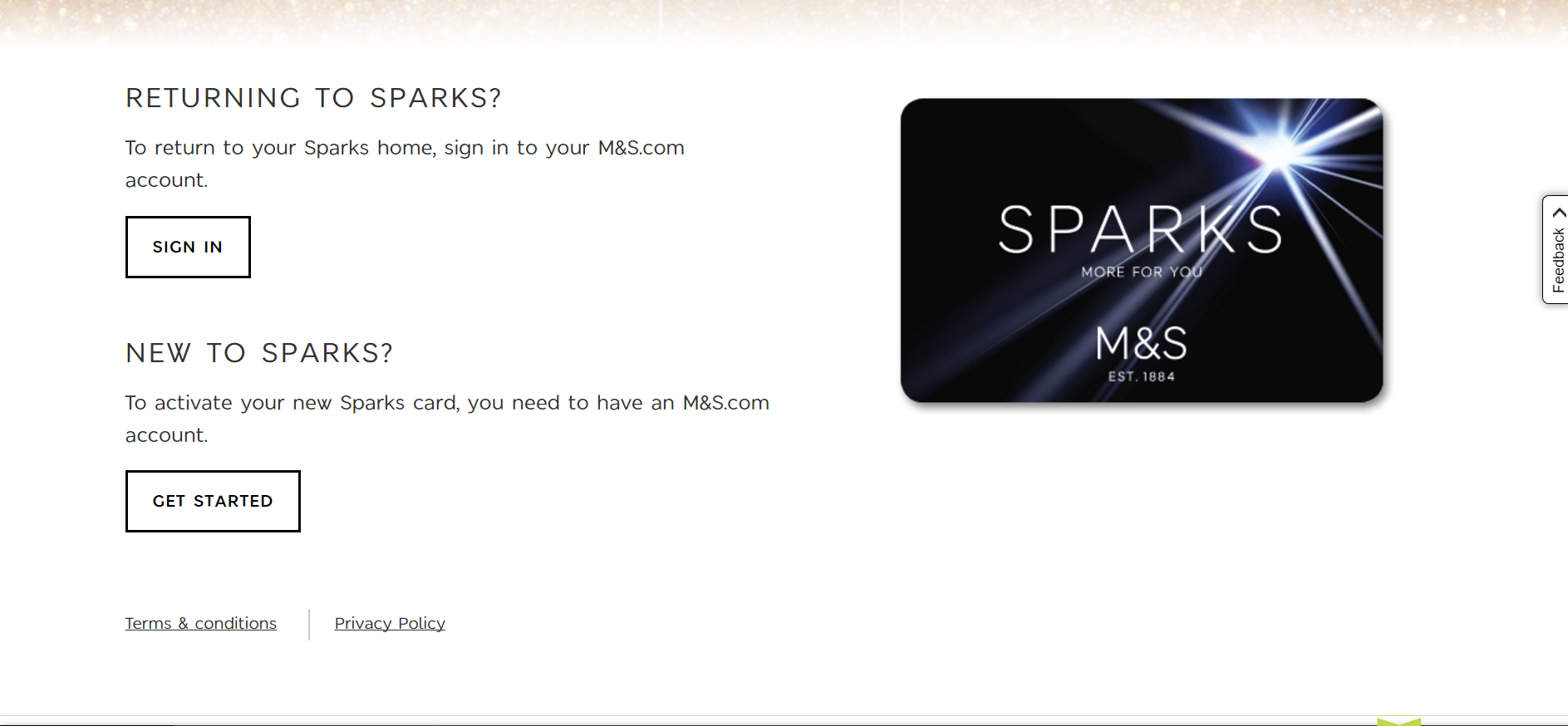 M&S のポイントカード “Sparks card” の入手方法 Introvertful Life